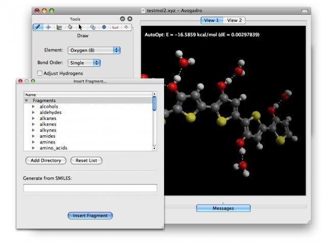Avogadro 2 0.7.2 Mac software screenshot