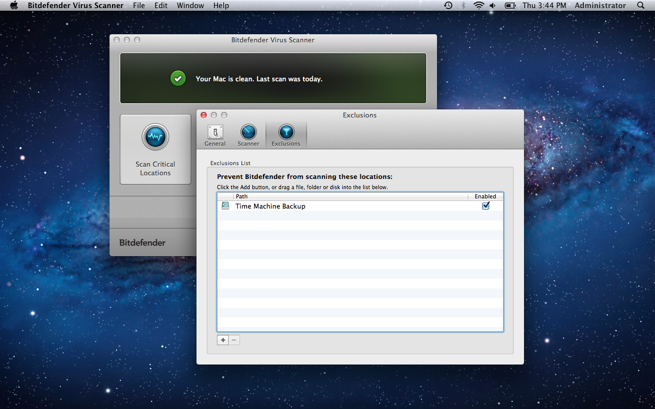 BitDefender Antivirus for Mac 3.1.8384 Mac software screenshot