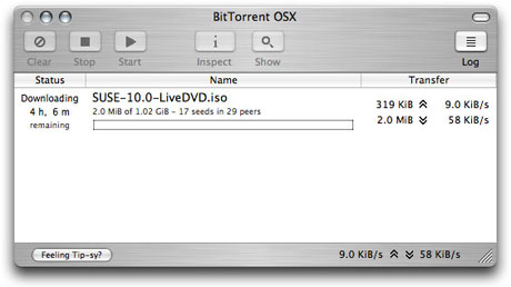 BitTorrent 7.4.1 Build 30291 Mac software screenshot