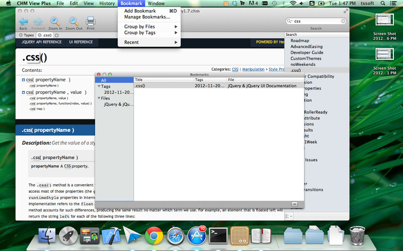 CHM View and CHM-to-PDF 1.0.2 Mac software screenshot