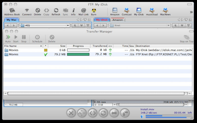 Captain FTP 6.5.4 Mac software screenshot