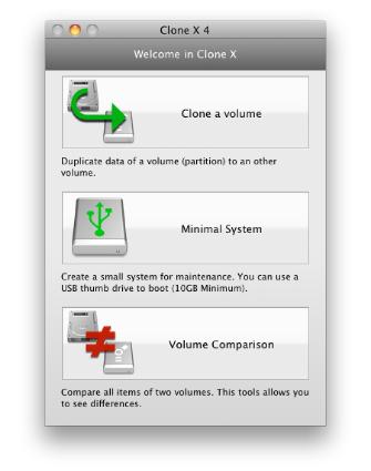 Clone X 4.2.8 Mac software screenshot