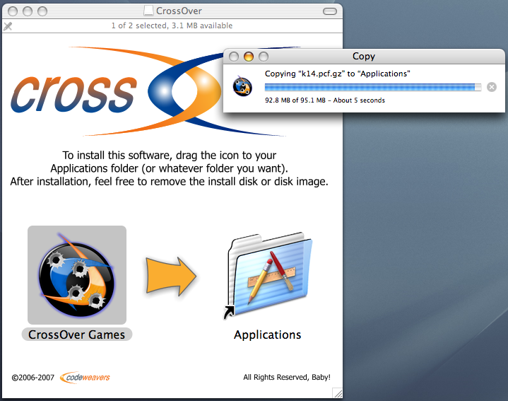 CrossOver Games 10.3.0 Mac software screenshot
