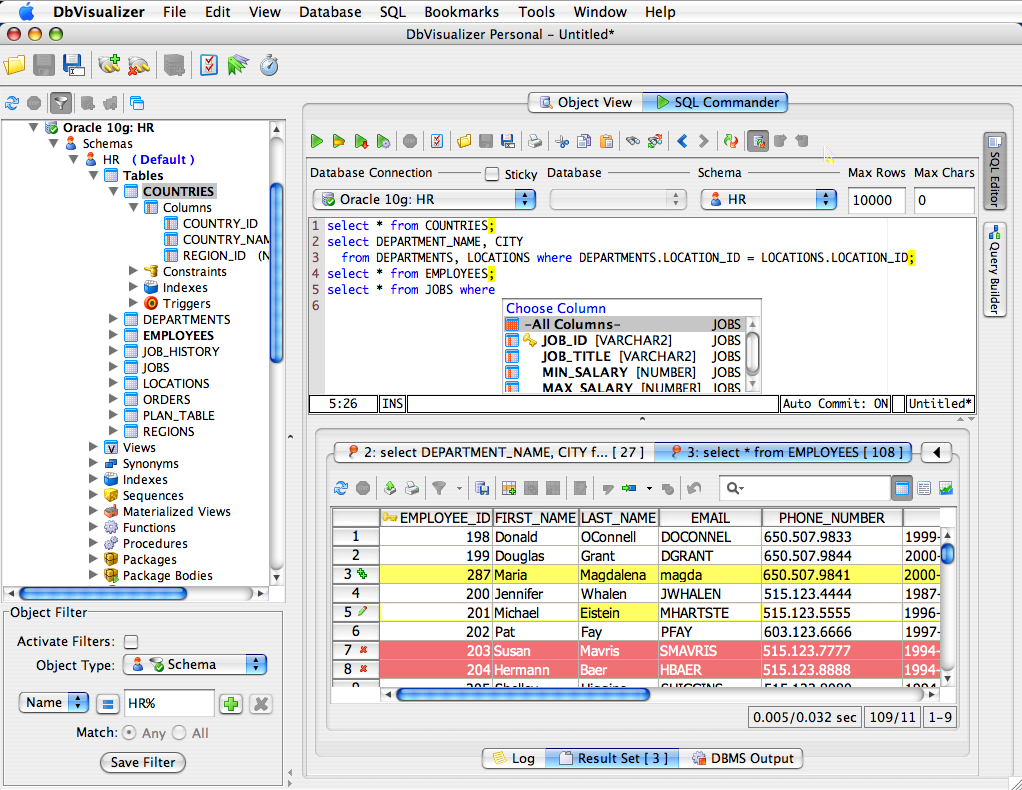 DbVisualizer 9.0.7 Mac software screenshot