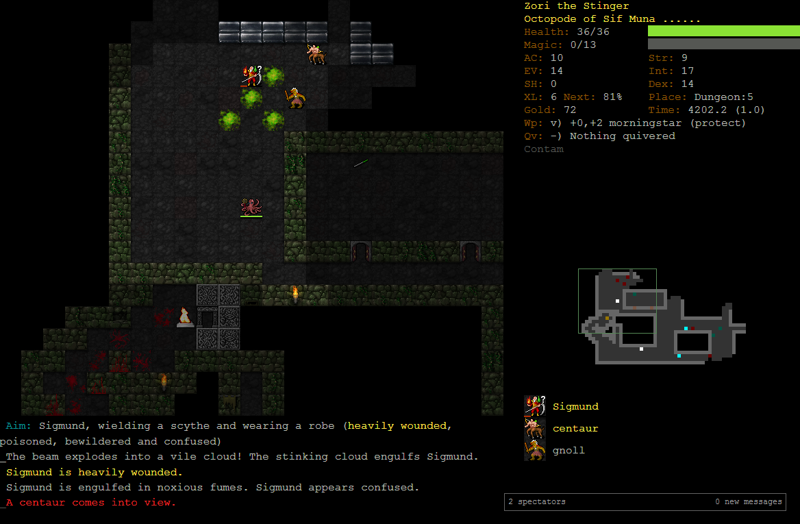 Dungeon Crawl Stone Soup 0.13.0 Mac software screenshot