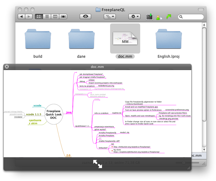 Freeplane 1.2.22.05 Mac software screenshot