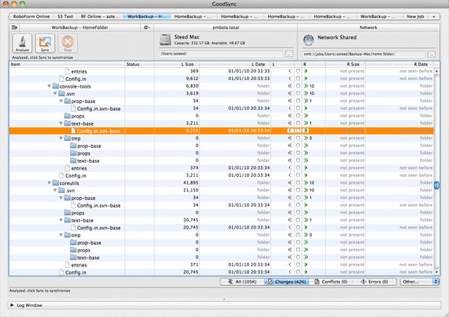 GoodSync 3.9.8.0 Mac software screenshot