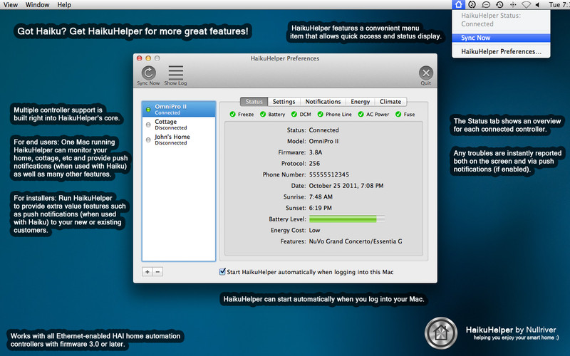HaikuHelper 2.80 Mac software screenshot