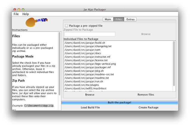Jar Ajar 0.7.0 Beta Mac software screenshot