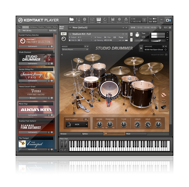 KONTAKT Player 5.2.1 Mac software screenshot