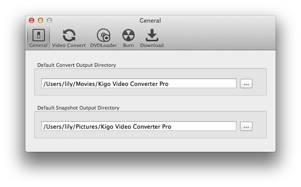 Kigo Video Converter Pro 7.0.2 Mac software screenshot