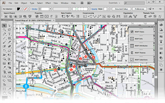 MAPublisher 9.5 Mac software screenshot