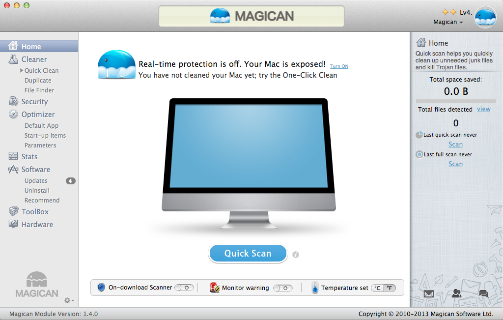 Magican 1.4.1 Mac software screenshot