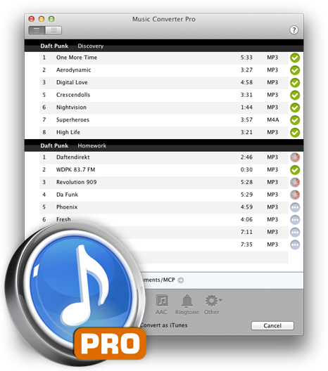 Music Converter 1.5.2 Mac software screenshot