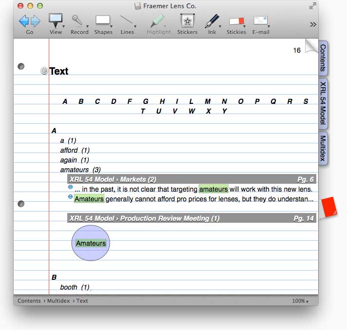NoteBook 4.0.738 Mac software screenshot