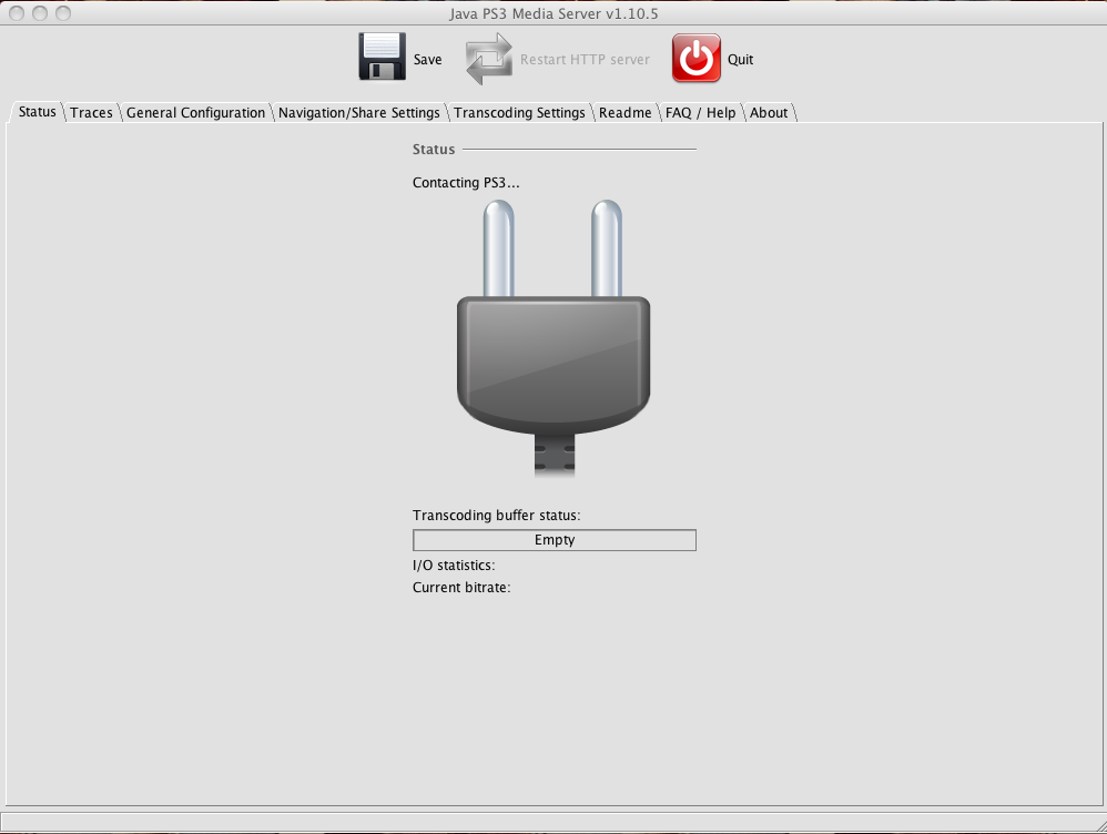 PS3 Media Server 1.90.1 Mac software screenshot