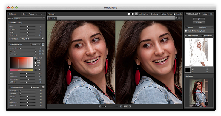 Portraiture for Photoshop 2.3.3 Build 2330 Mac software screenshot
