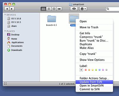 SmartSVN 8.5.4 Mac software screenshot