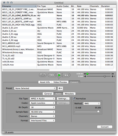 Sound Grinder 3.5.1 Mac software screenshot