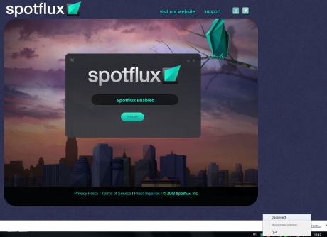 Spotflux 2.9.20 Mac software screenshot