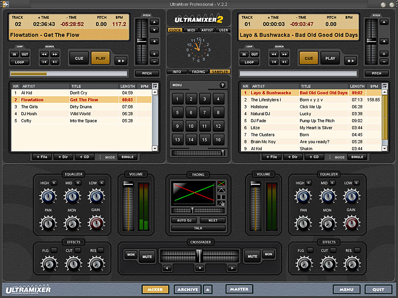 UltraMixer 4.0.4 Mac software screenshot