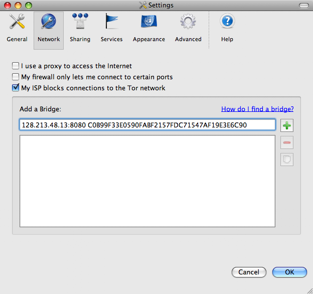 Vidalia 0.2.4.20 Mac software screenshot