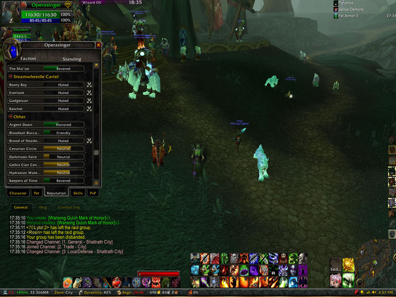 World Of Warcraft 5.4.8.17.06.2014 Mac software screenshot