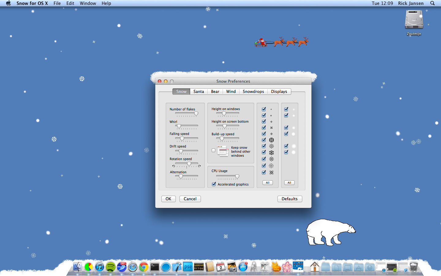 iSnow 2.1.1 Mac software screenshot