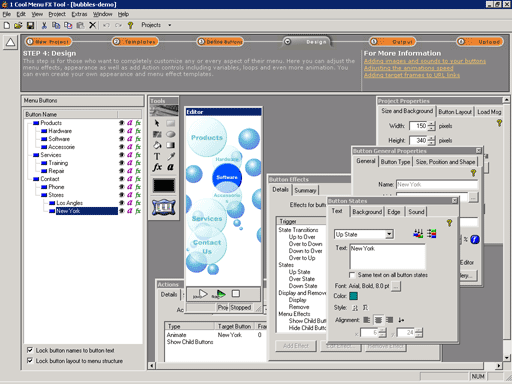 1 Cool Menu FX Tool - Java 1.4 software screenshot
