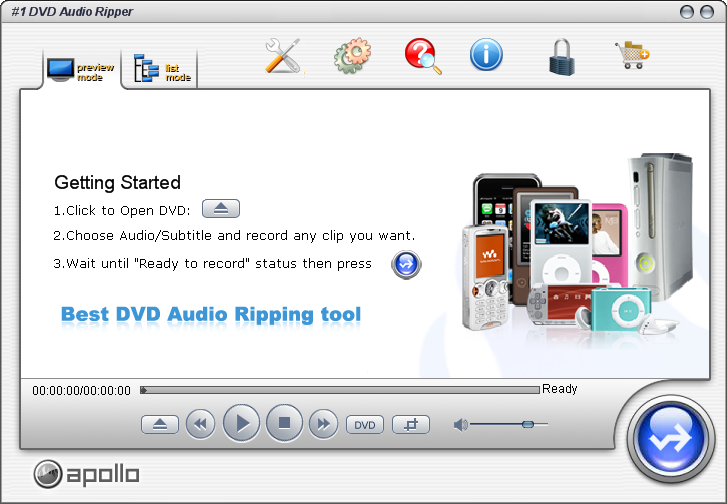 #1 DVD Audio Ripper 2.1.0 software screenshot