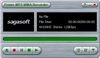 !1 Power MP3 WMA Recorder 1.00 software screenshot