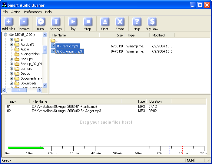 #1 Smart Audio Burner 8.4 software screenshot