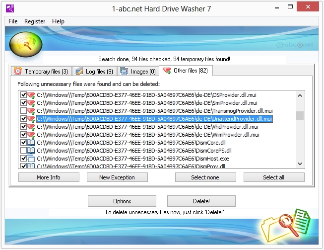 1-abc.net Hard Drive Washer 7.00 software screenshot