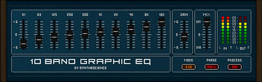 10 Band Graphic Eq 1.3 software screenshot