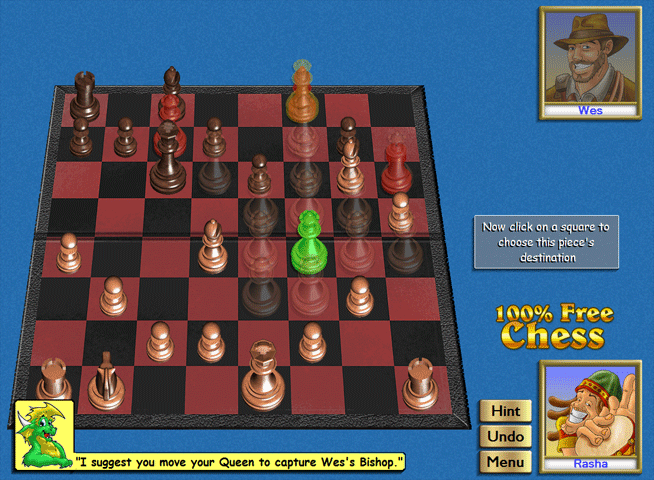 100% Free Chess Board Game for Windows 7.40 software screenshot