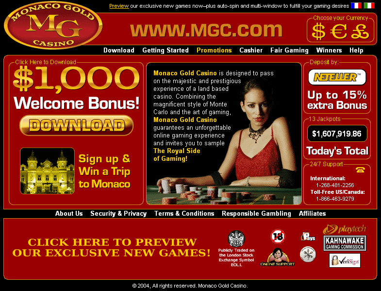 !!! $1000 MONACO GOLD DELUXE 2006 5.2 software screenshot