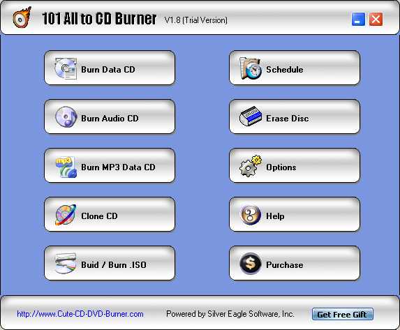 101 All to CD Burner 2.1.8 software screenshot