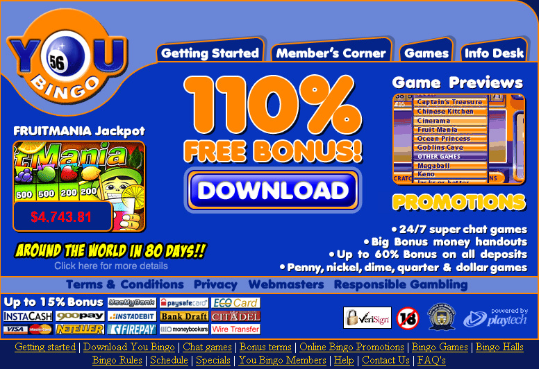 !! 110% YOU BINGO DELUXE 2006 5.5 software screenshot