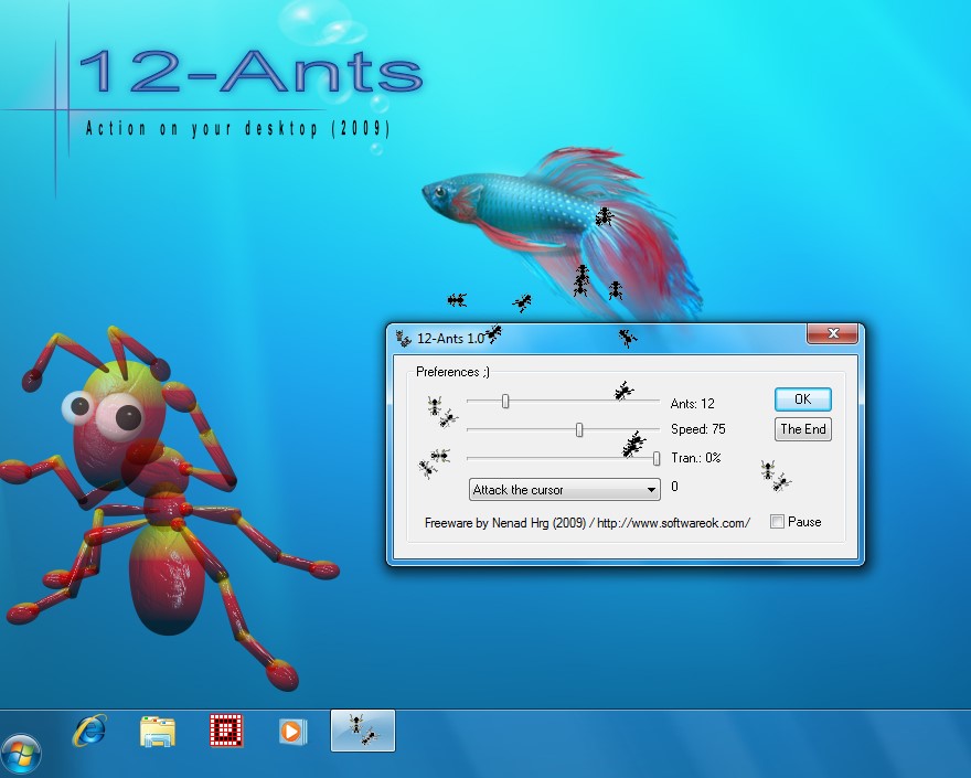 12-Ants 2.62 software screenshot