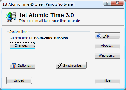 1st Atomic Time 3.0 software screenshot