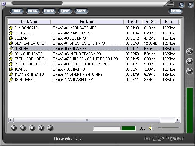 1st CD Maker 3.1.0 software screenshot