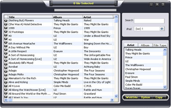 1st iPod transfer 2.1 software screenshot