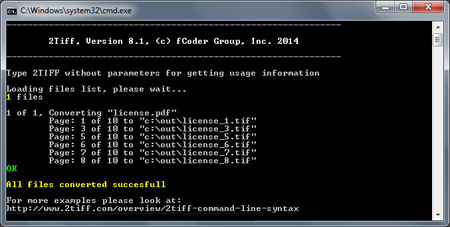 2Tiff 8.3 software screenshot