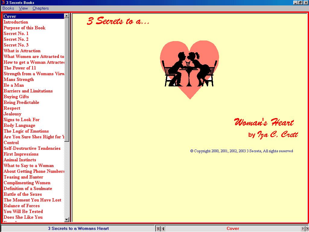 3 Secrets Reader 2 software screenshot