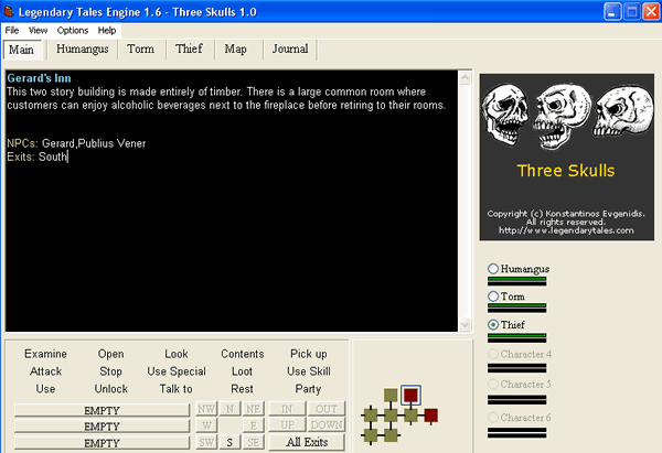 3 Skulls RPG 1.0 software screenshot