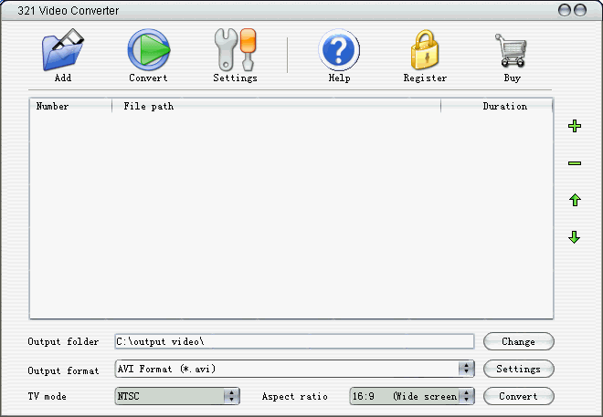 321 Video Converter 1.2.27 software screenshot