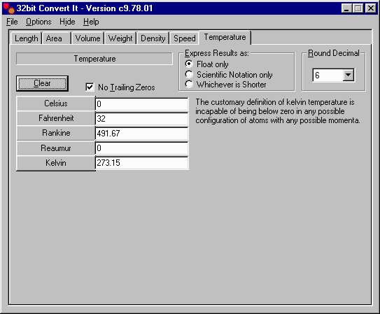 32bit Convert It 17.04.01 software screenshot