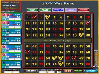369 Way - Vegas Keno 3.0 software screenshot