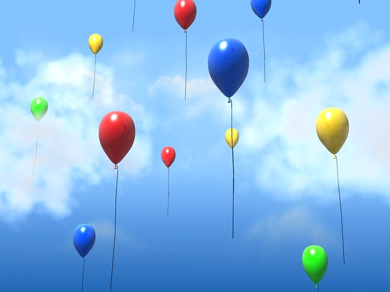 3D Balloons Screensaver 1.0 software screenshot