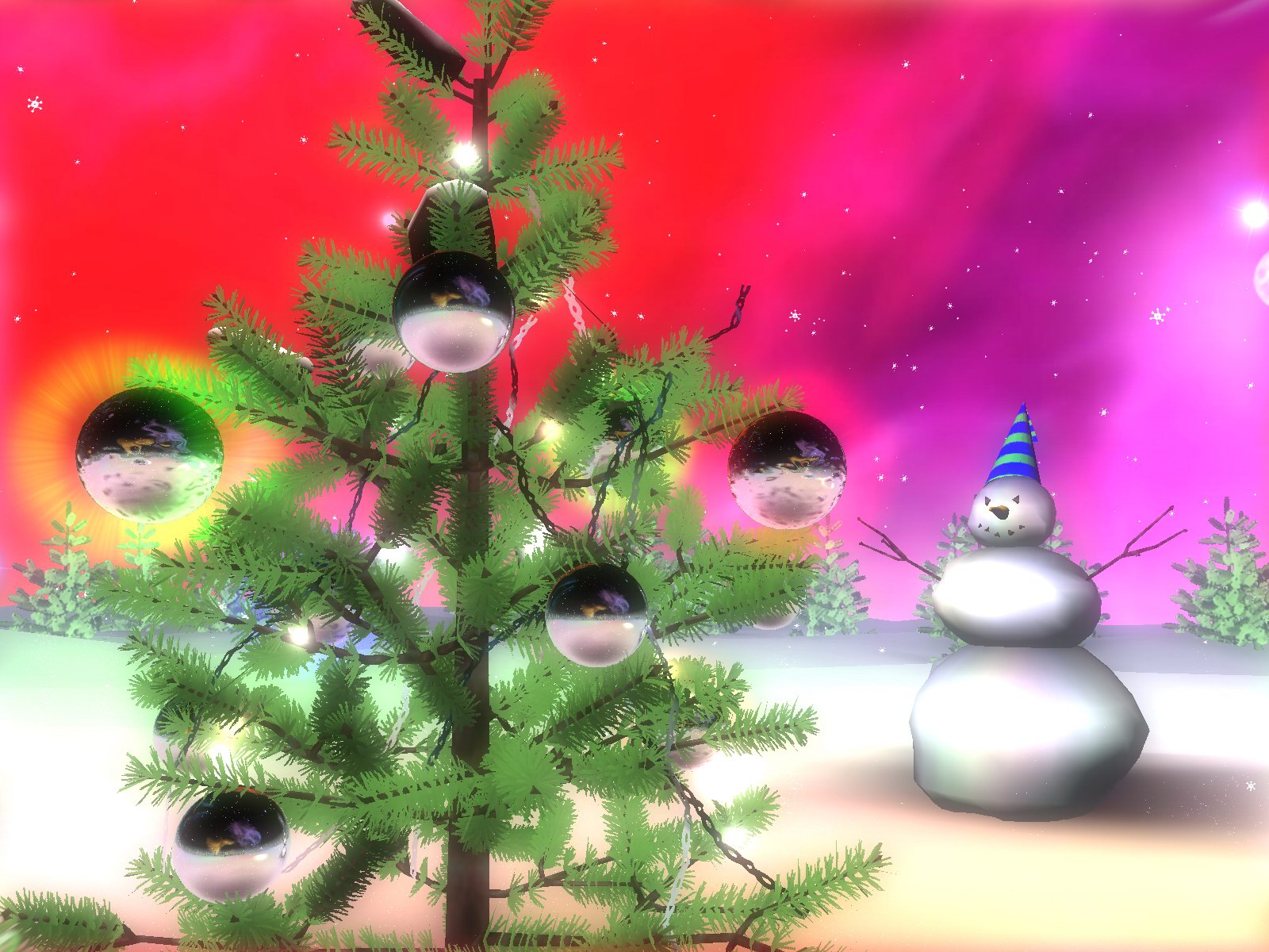 3D Christmas Space screensaver 2010.1 software screenshot
